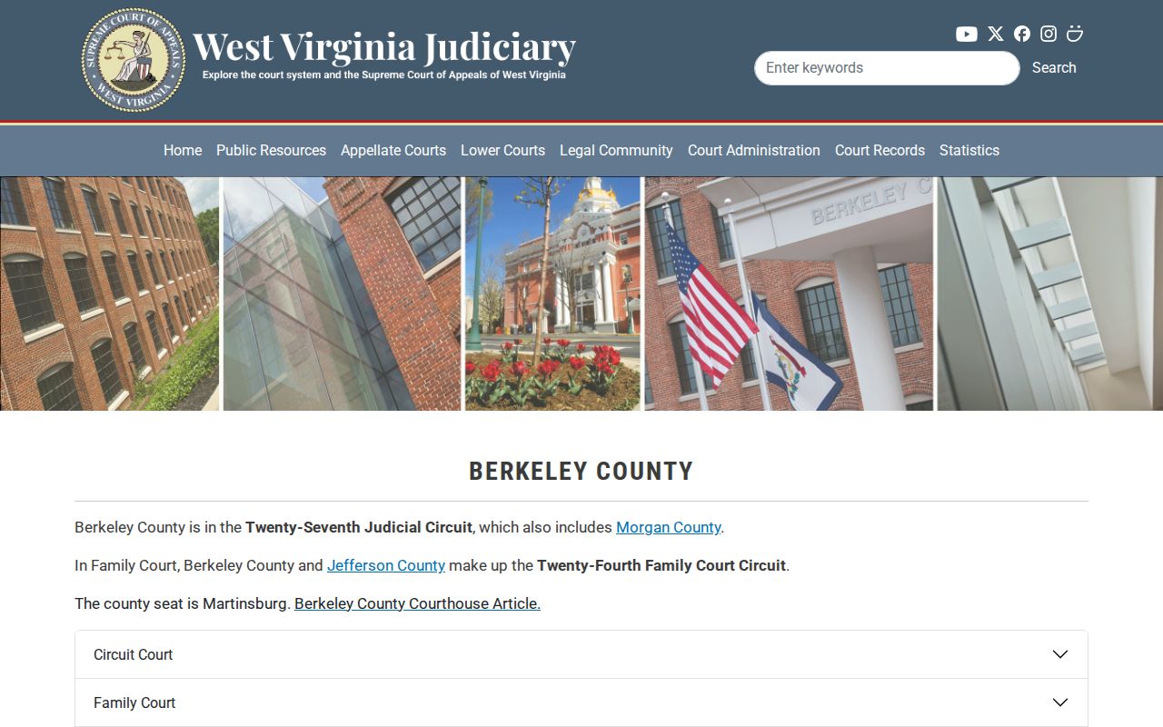 Berkeley County court schedule judicial directory