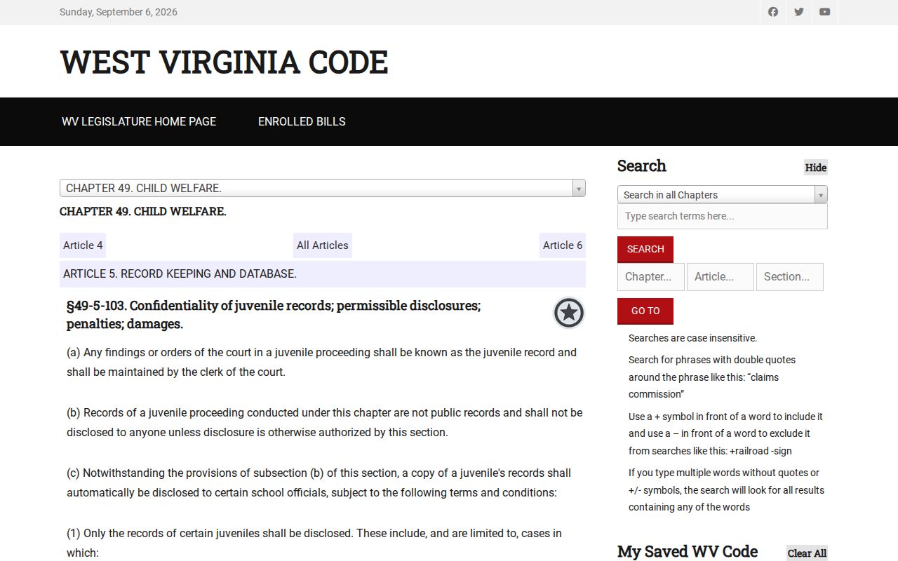 Berkeley County court case records juvenile confidentiality law
