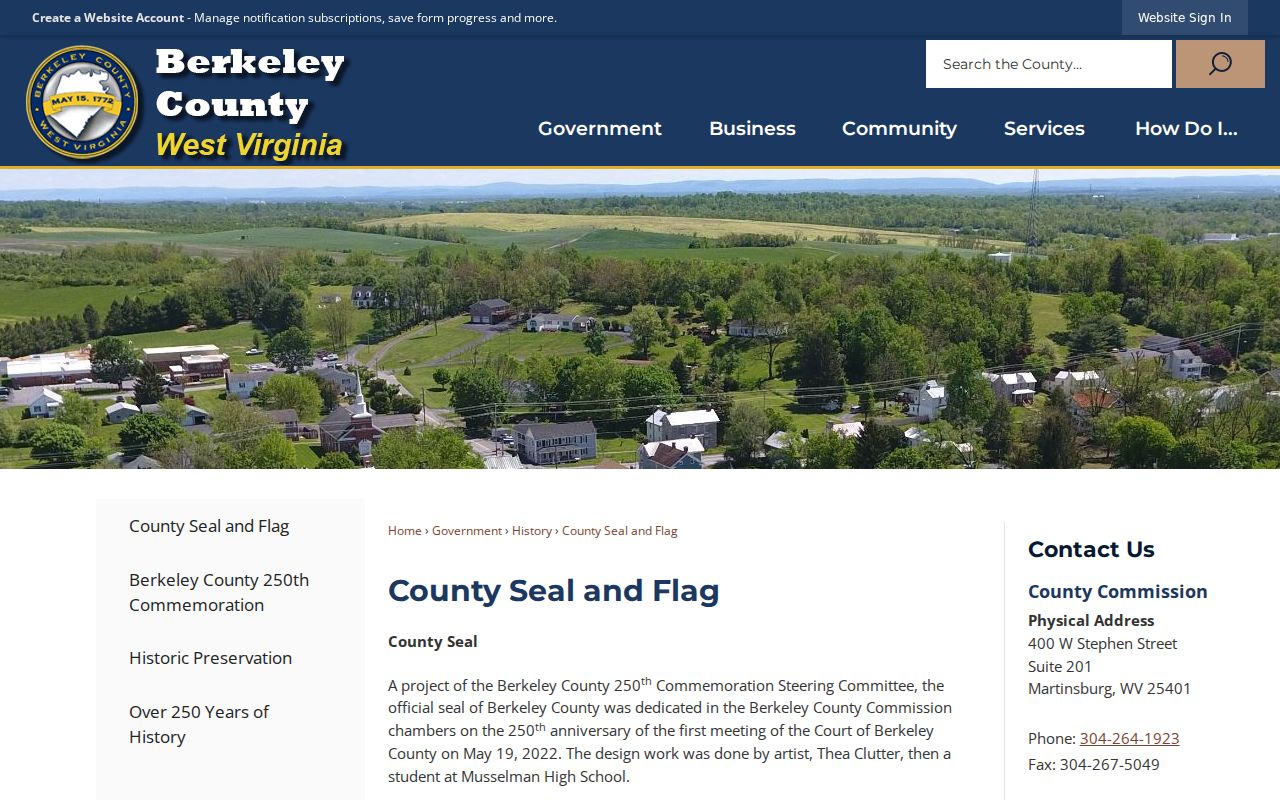 Hedgesville court records Berkeley County seal municipal stars
