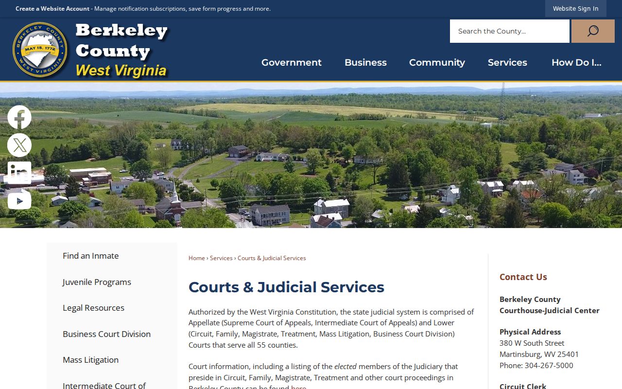 Berkeley County court docket system overview