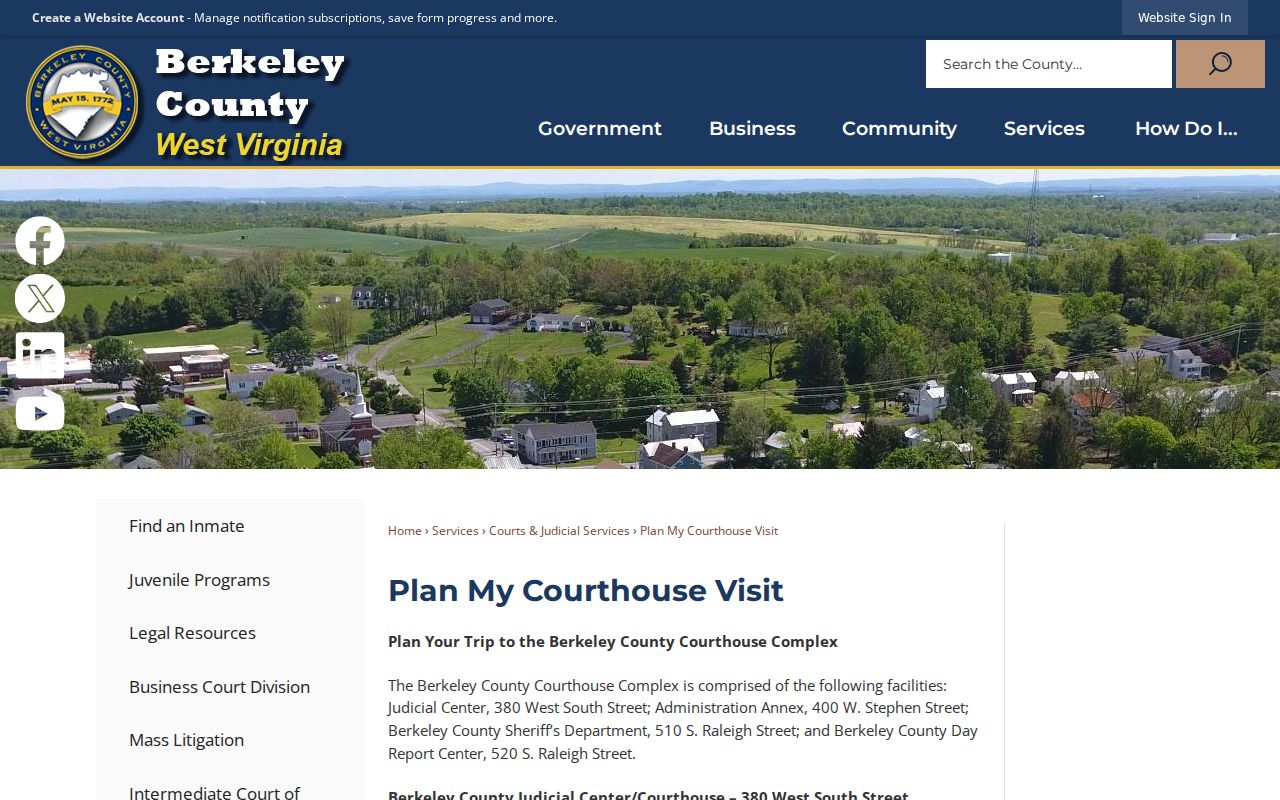 Berkeley County court docket access at the Judicial Center